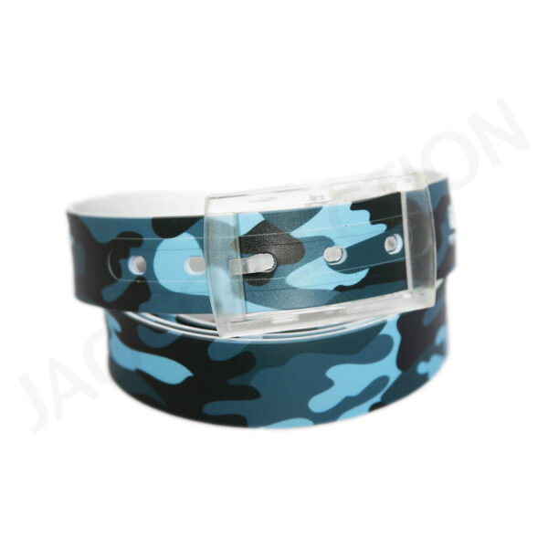 Ceinture ajustable Camouflage bleu
