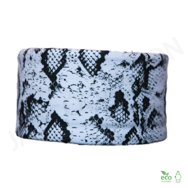 Bandeau poliare recyclée PYTHON BLANC ultra doux – Image 2