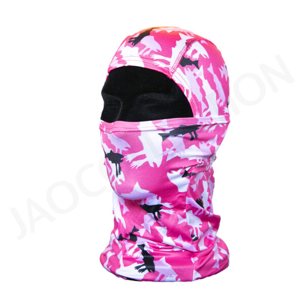 Cagoule balaklava MILITAIRE ROSE respirante multi positions