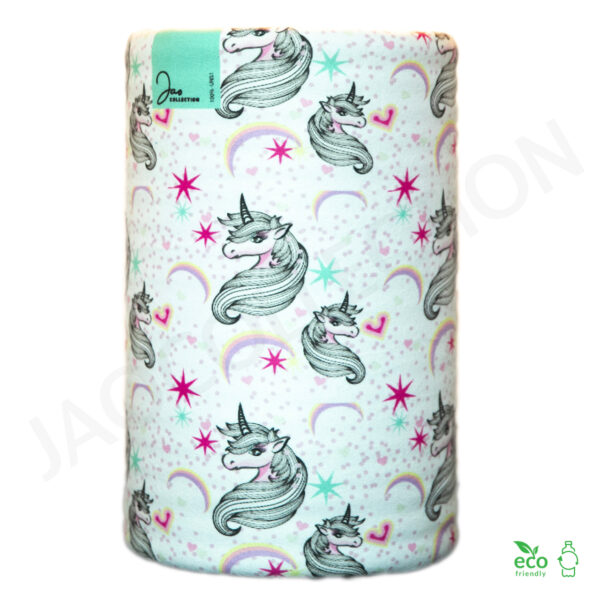 Tour de cou  100% polaire recyclée LICORNES ultra doux – Image 3