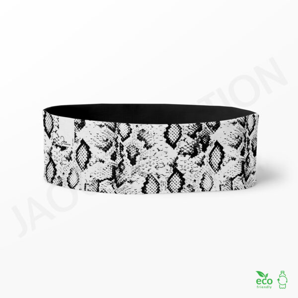 Tour de cou doublé polaire PYTHON BLANC ultra doux 100% Eco Responsable – Image 4