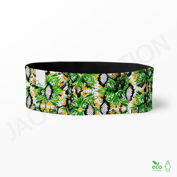 Bandeau polaire recyclée PYTHON FLEURI ultra doux