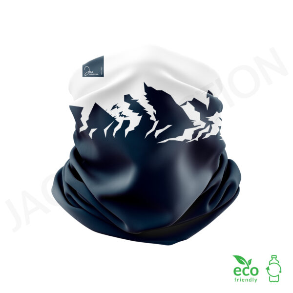 Tour de cou doublé polaire MONTAGNE BLEUE ultra doux 100% Eco Responsable