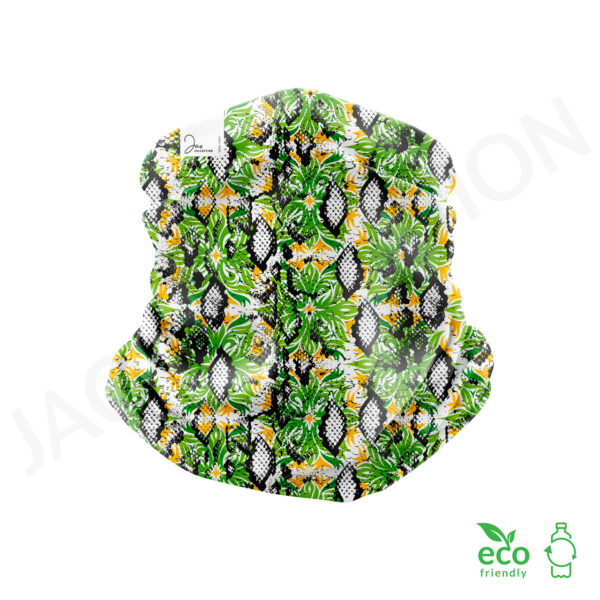 Tour de cou 100% polaire recyclée PYTHON FLEURI ultra doux