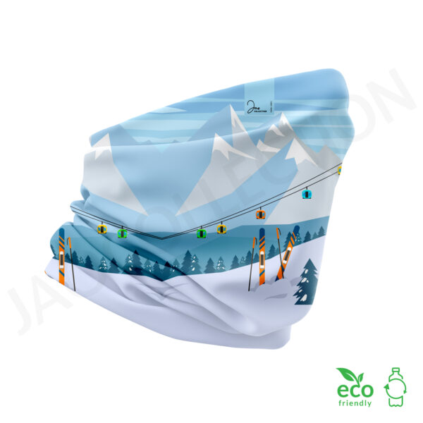 Tour de cou 100% polaire recyclée TÉLÉCABINE ultra doux – Image 2
