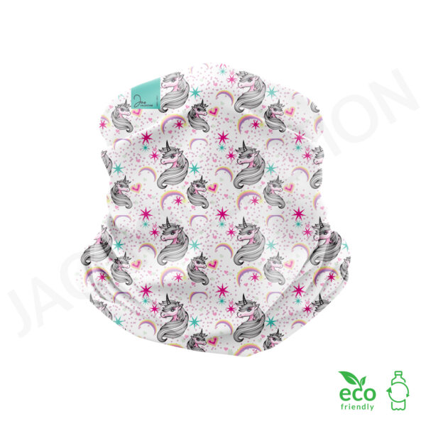 Tour de cou  100% polaire recyclée LICORNES ultra doux