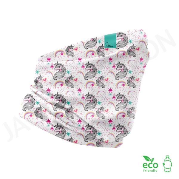 Tour de cou  100% polaire recyclée LICORNES ultra doux – Image 2