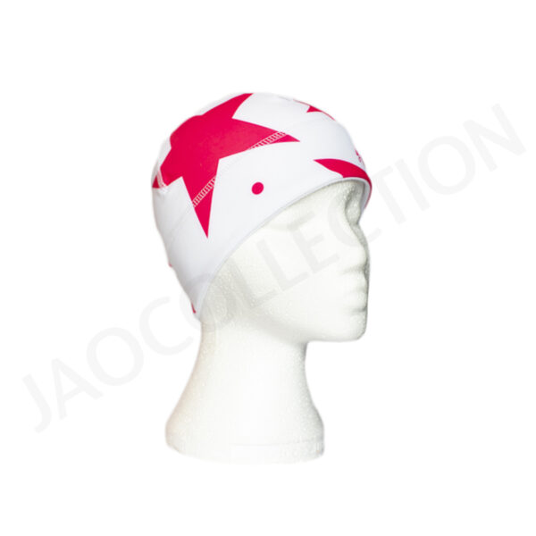Bonnet technique étoiles roses