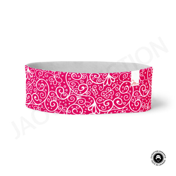 Bandeau technique/thermique PAPILLON ROSE