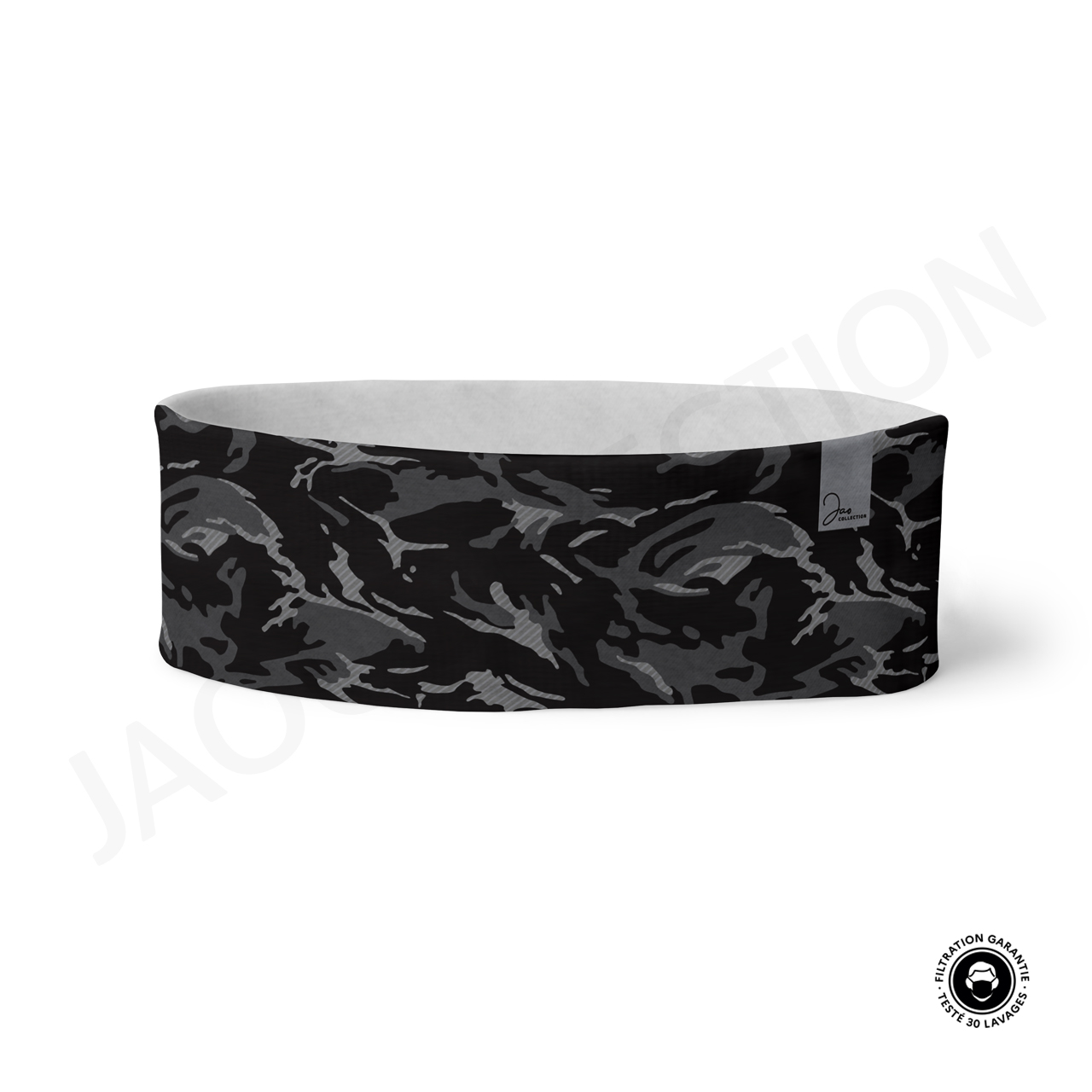 Bandeau technique/thermique CAMOUFLAGE NOIR GRIS