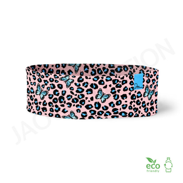 Bandeau ultra doux 100% Eco Responsable LEOPARD ET PAPILLONS