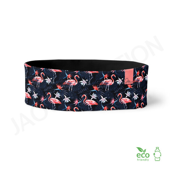 Bandeau polaire recyclée FLAMANTS ROSES ultra doux