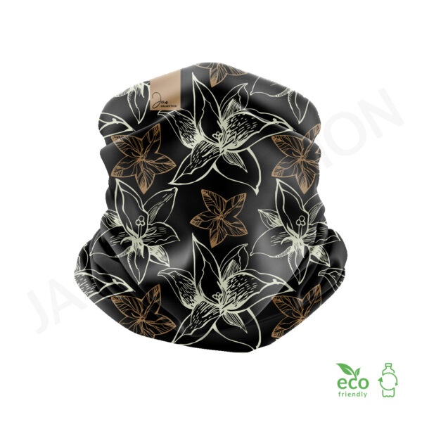 Tour de cou 100% polaire recyclée LES FLEURS ultra doux