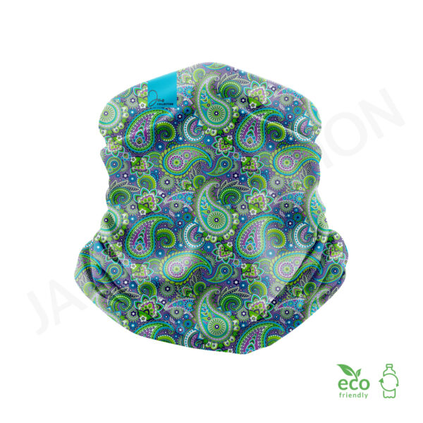 Bandeau polaire recyclée BANDANA VERT ultra doux – Image 2