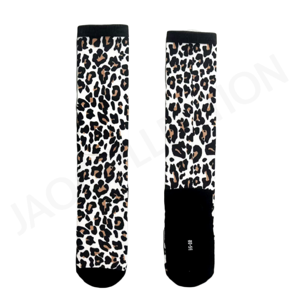 Chaussette de ski femme LEOPARD MARRON – Image 2