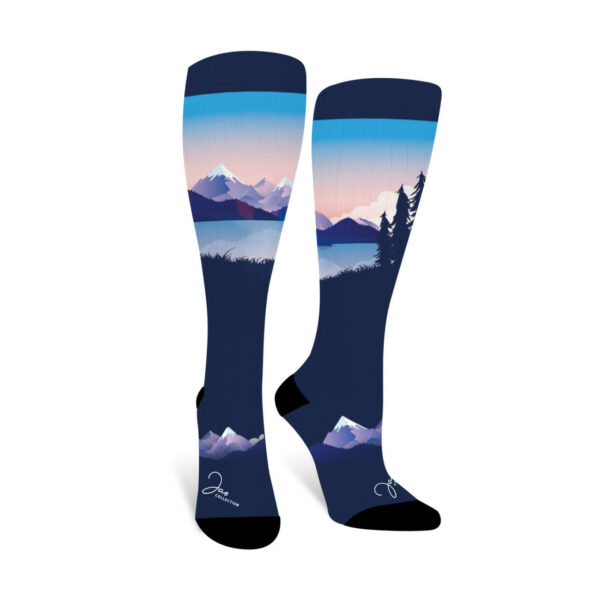 Chaussette de ski femme PAYSAGE LAC