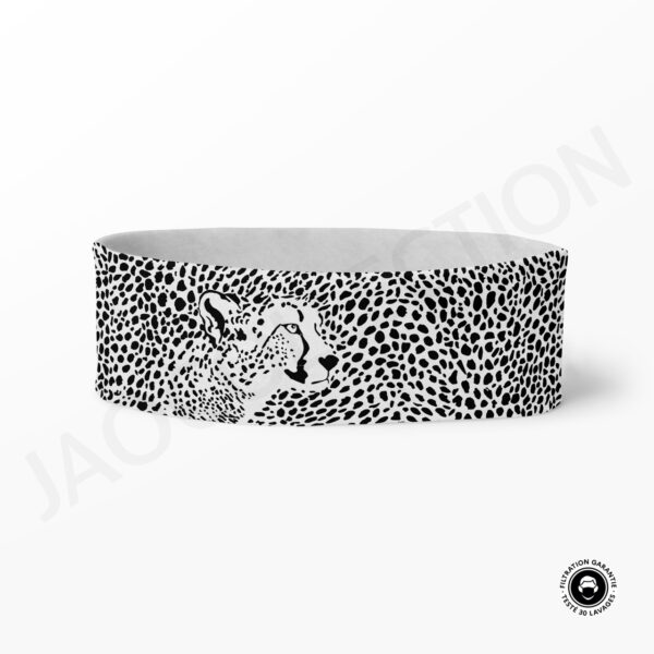 Tour de cou technique/thermique LEOPARD NOIR BLANC – Image 2