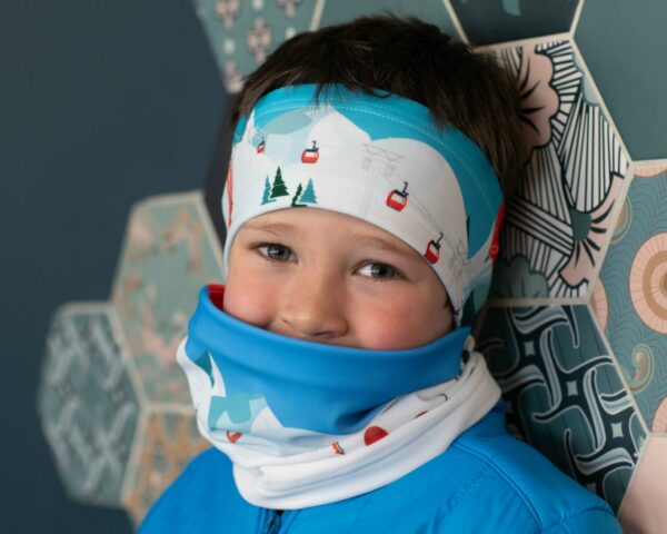 Tour de cou technique/thermique enfant LES OEUFS ROUGES – Image 3