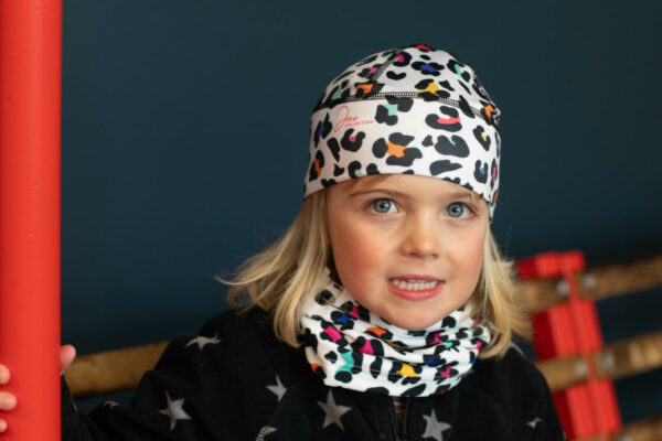 Tour de cou technique/thermique enfant LEOPARD MULTICO – Image 3