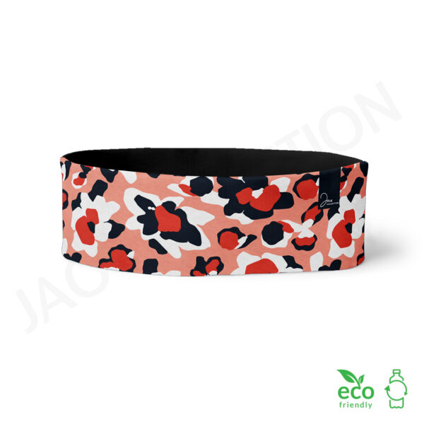 Tour de cou 100% polaire recyclée FLEURS LEOPARD – Image 2
