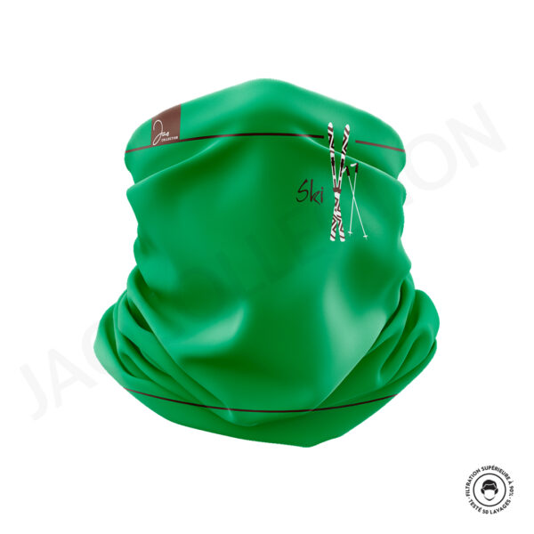 Bandeau technique/thermique enfant vert SKI – Image 2