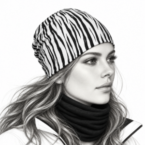 Bonnet technique/thermique randonnée, trail, running et/ou sous-casque TIGRE BLANC