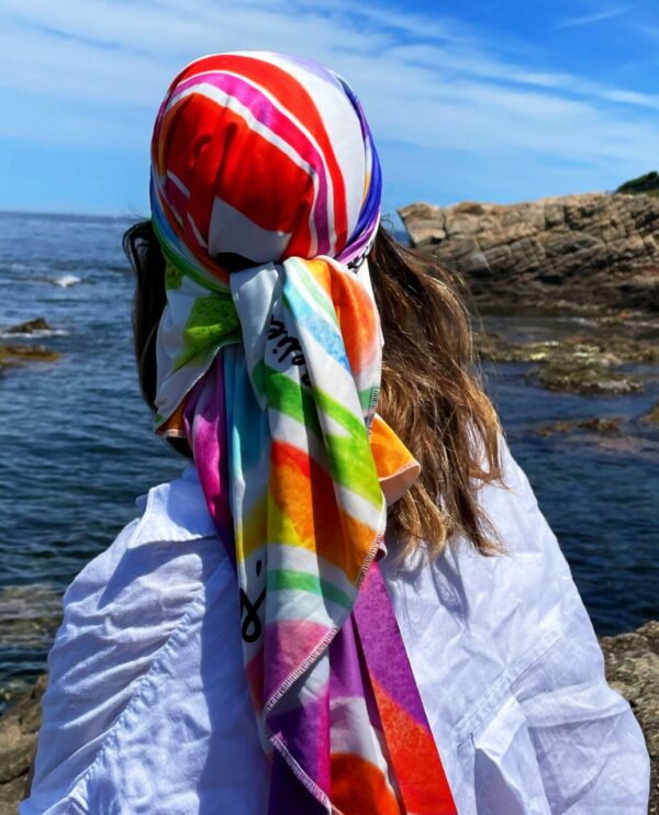GRAND FOULARD ULTRA DOUX COLOR FISH (Copie) – Image 3