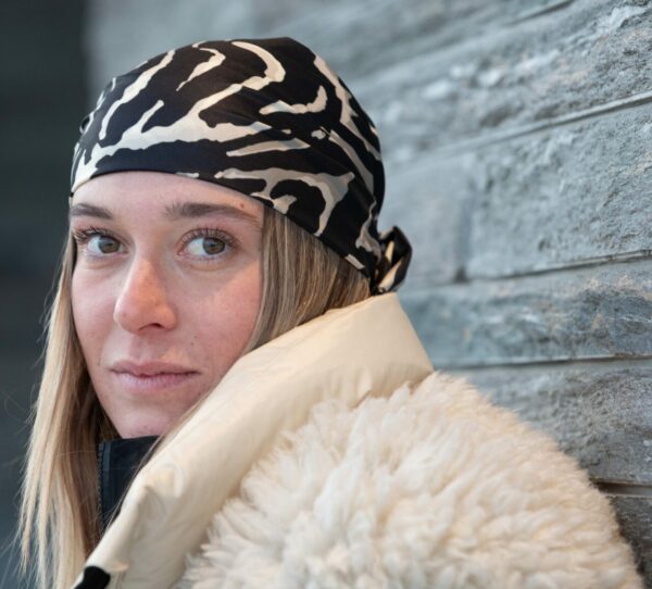 GRAND FOULARD ULTRA DOUX FAUVE – Image 4