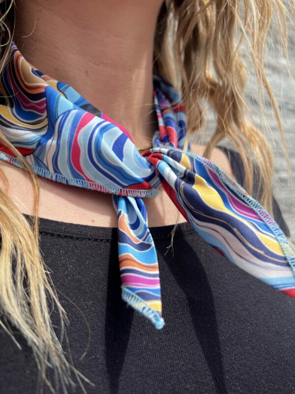 PETIT FOULARD ULTRA DOUX BLUE FLOWER – Image 5