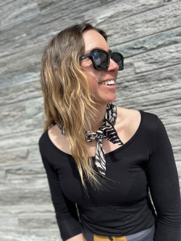 PETIT FOULARD ULTRA DOUX FAUVE – Image 5