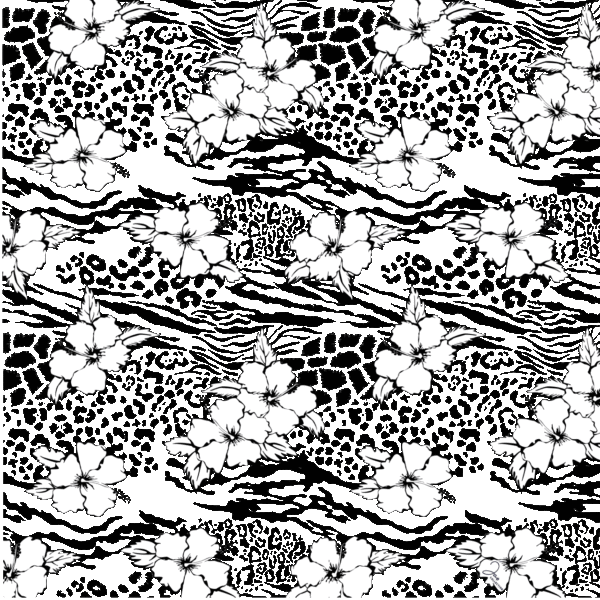 GRAND FOULARD ULTRA DOUX BLACK AND WHITE – Image 2