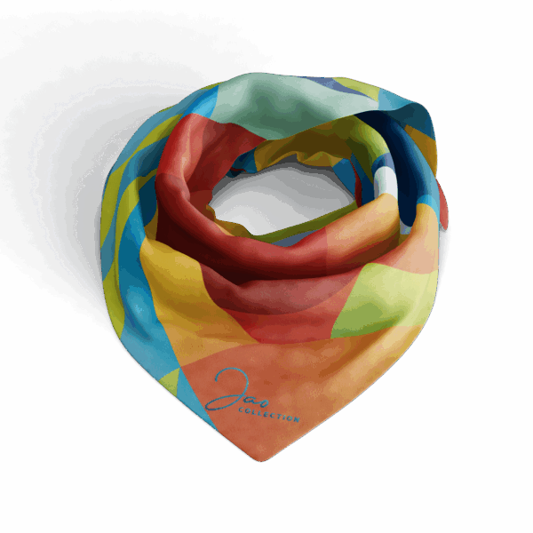 GRAND FOULARD ULTRA DOUX COLOR FISH