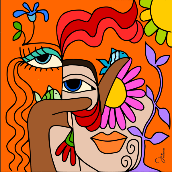 GRAND FOULARD ULTRA DOUX FACES – Image 2