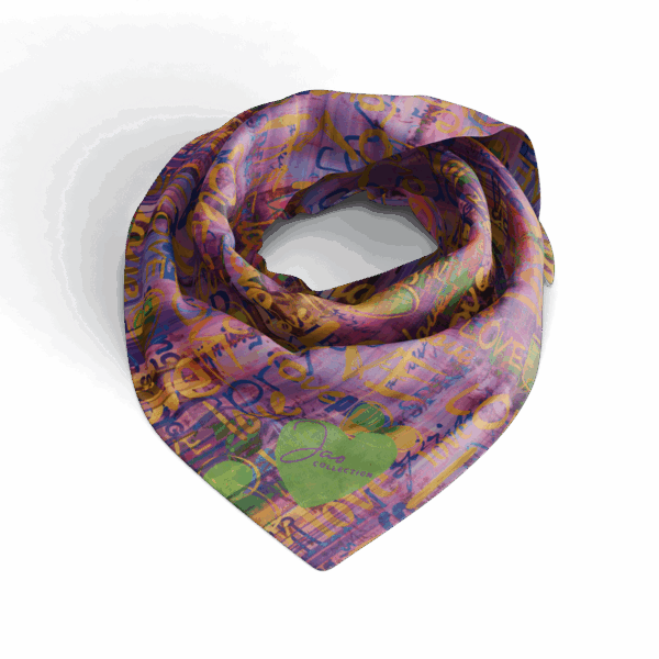 GRAND FOULARD ULTRA DOUX LOVE