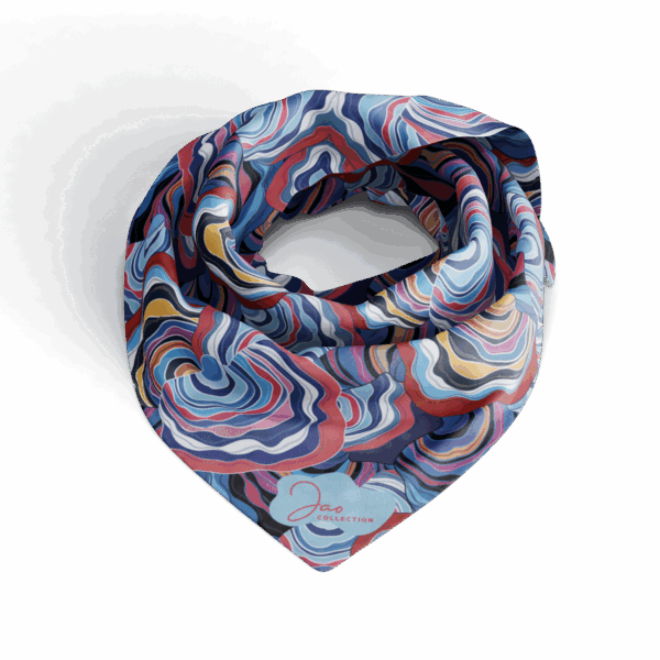 PETIT FOULARD ULTRA DOUX BLUE FLOWER