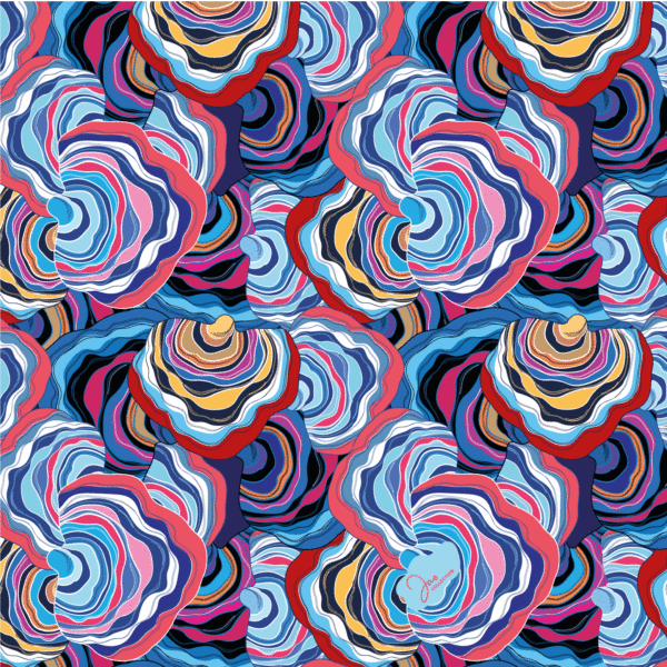 PETIT FOULARD ULTRA DOUX BLUE FLOWER – Image 2