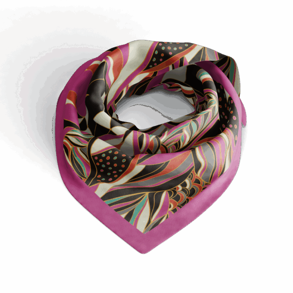 GRAND FOULARD ULTRA DOUX PINKY