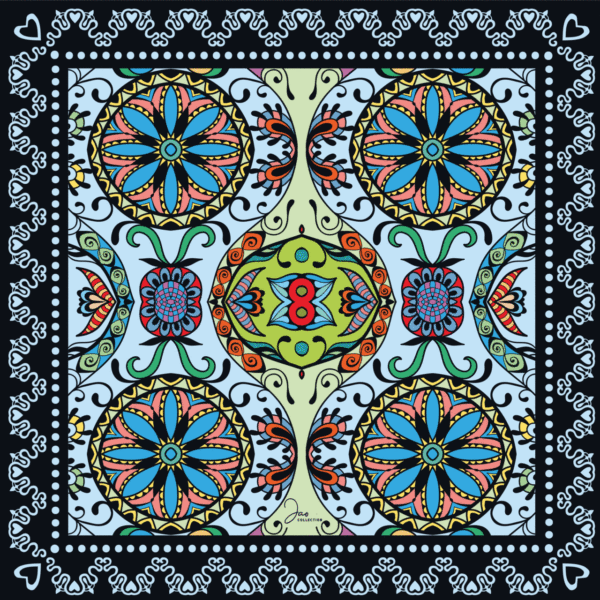 GRAND FOULARD ULTRA DOUX ROSACE – Image 2