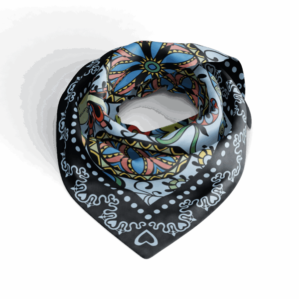GRAND FOULARD ULTRA DOUX ROSACE