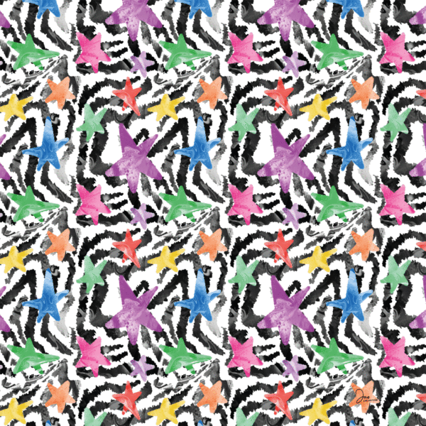 GRAND FOULARD ULTRA DOUX STAR PASTEL – Image 2