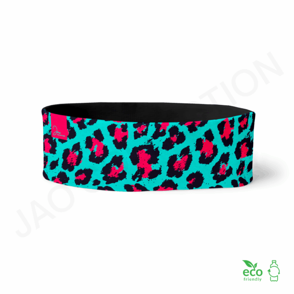 Bandeau 100% polaire recyclée PINKY LEOPARD ultra doux