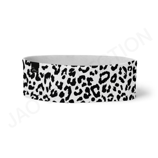 Chaussette de ski et/ou Après-Ski mixte LEOPARD NOIR ET BLANC – Image 2