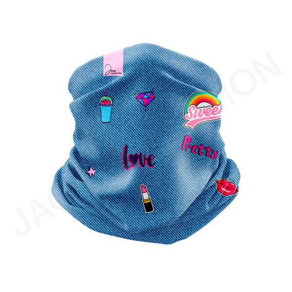 Tour de cou technique/thermique enfant SWEET DENIM