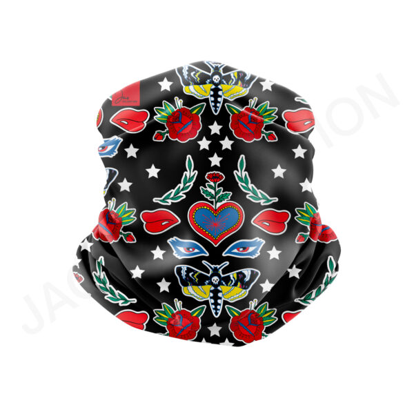Chaussette de masque / protège-masque de ski recyclé ROSES – Image 3