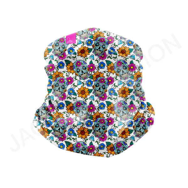 Bandeau ultra doux 100% Eco Responsable SKULLS IN BLOOM – Image 2
