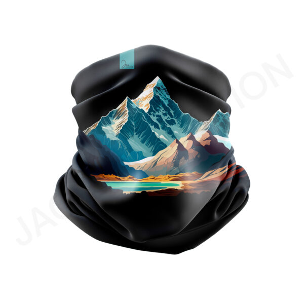 Tour de cou léger 100% Eco Responsable GLACIER FOND NOIR