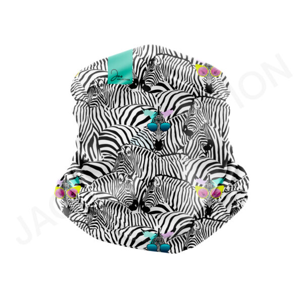 Tour de cou100% polaire recyclée ZEBRE PARTY ultra doux