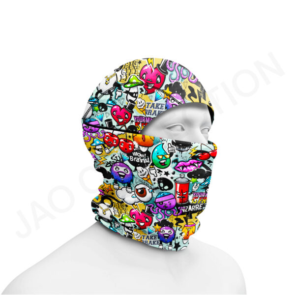 Cagoule balaclava 2 en 1 respirante multi-positions BD