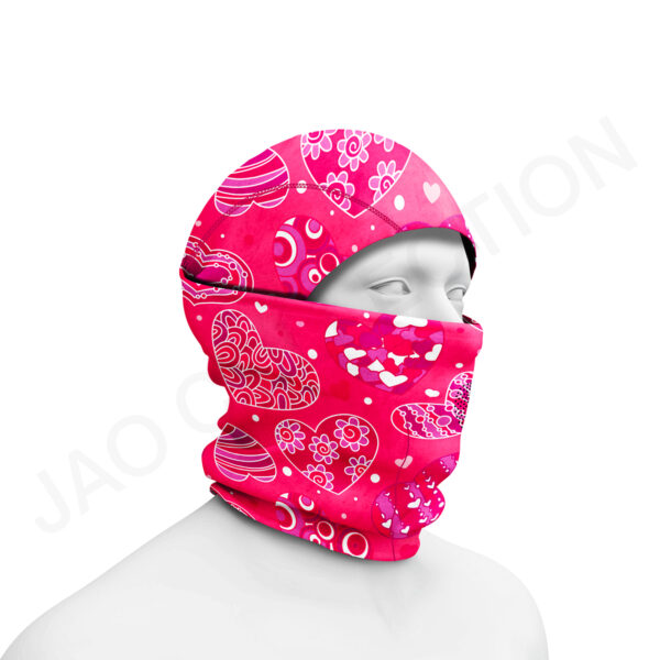 Cagoule balaclava 2 en 1 respirante multi-positions COEURS