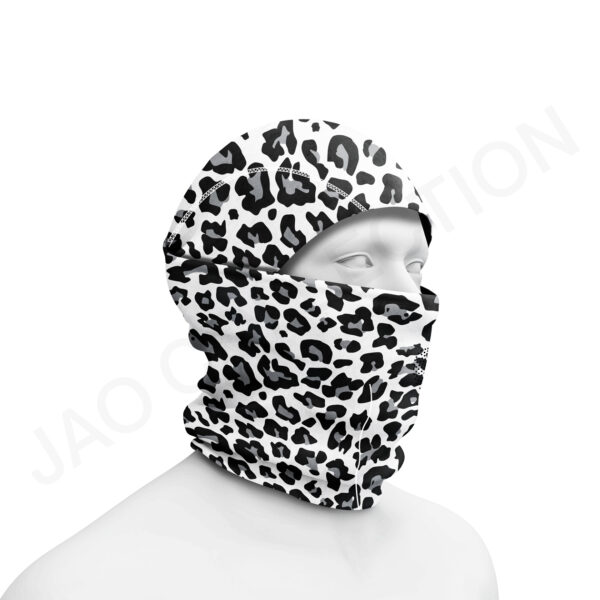 Bandeau eco technique doublé micro polaire LEOPARD NOIR – Image 4